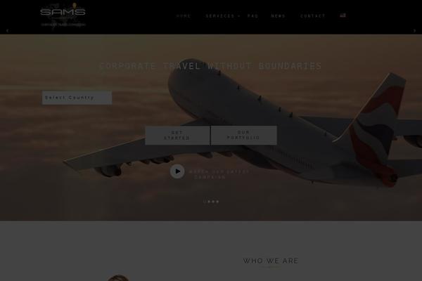 Sams theme site design template sample