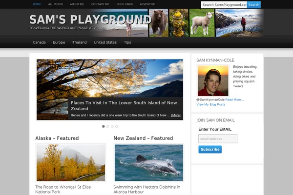 Magazine theme site design template sample