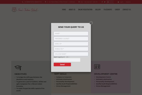 Masterstudy theme site design template sample