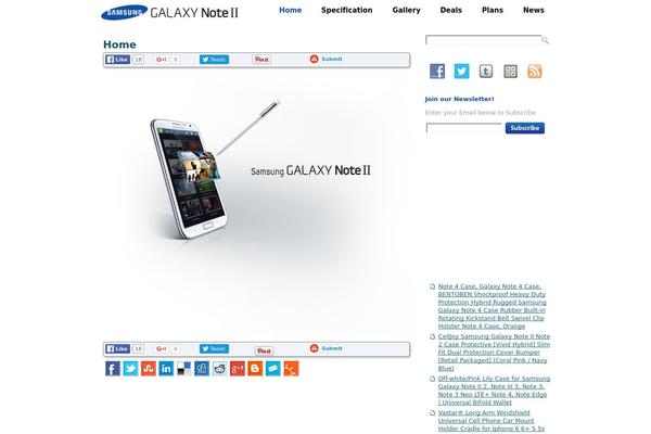samsunggalaxynoteii.com site used Samsung