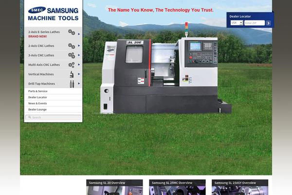 samsungmachinetools.com site used Webstix