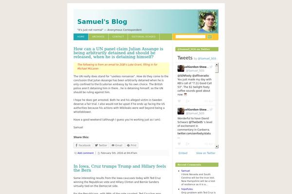 Blix theme site design template sample