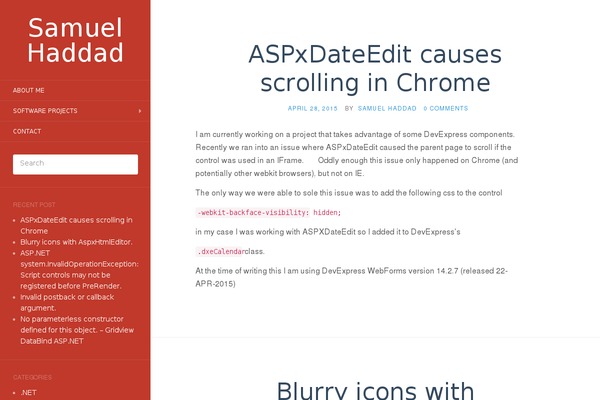 Flat theme site design template sample