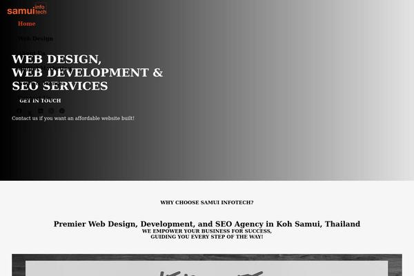 Impreza theme site design template sample