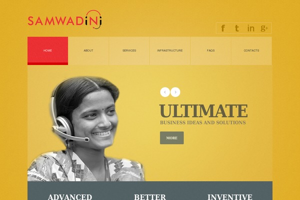 samwadini.com site used Theme1624