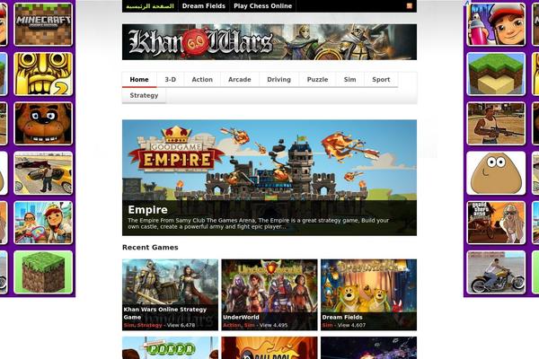 Facebook theme site design template sample
