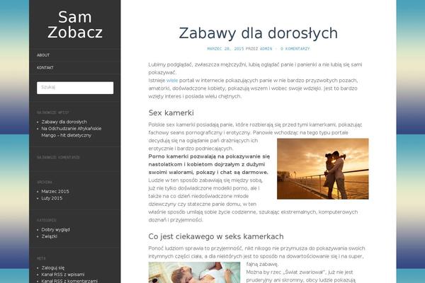 Flat theme site design template sample