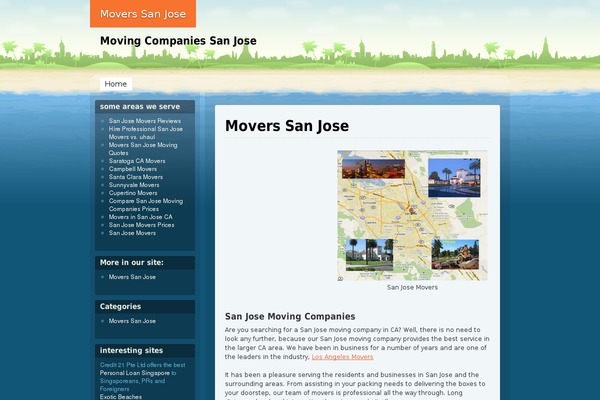 Beach theme site design template sample