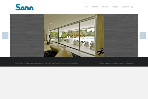 Ample theme site design template sample