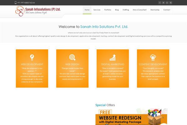 Mestro theme site design template sample