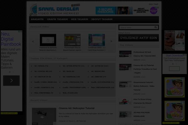 Moviepress theme site design template sample