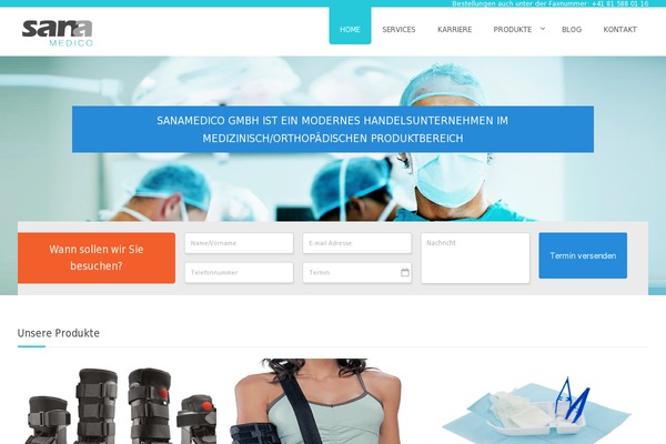 Medico theme site design template sample