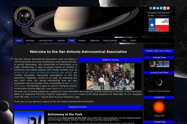 sanantonioastronomy.org site used Traction