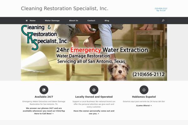 Vantage theme site design template sample