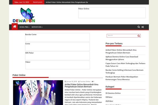 SuperMag theme site design template sample