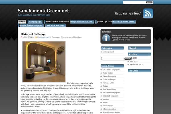 StudioPress theme site design template sample