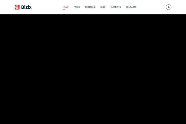 Bizix theme site design template sample