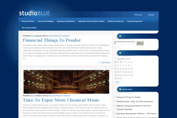 Studioblue theme site design template sample