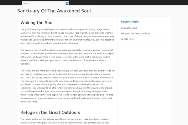Infinity theme site design template sample