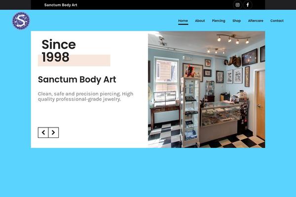 Mizu theme site design template sample