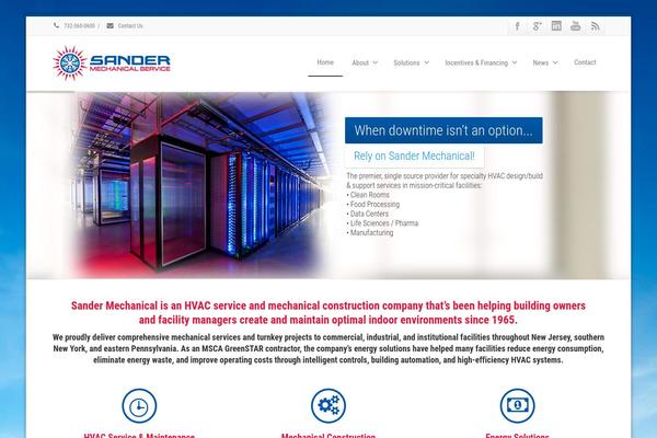 Envision theme site design template sample