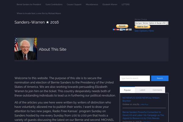 Political Press theme site design template sample