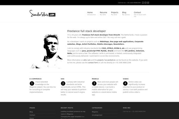 Corona theme site design template sample
