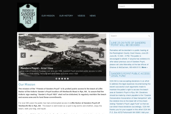 sanderspoint.org site used Avia