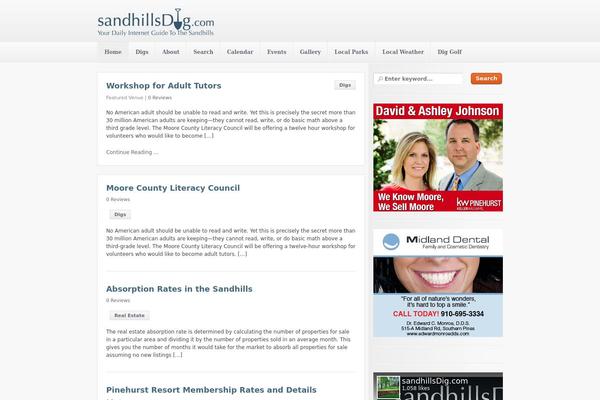 City Guide theme site design template sample