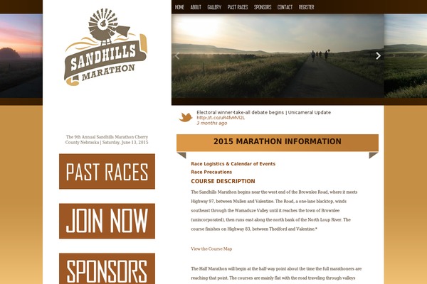 sandhillsmarathon.com site used Sand