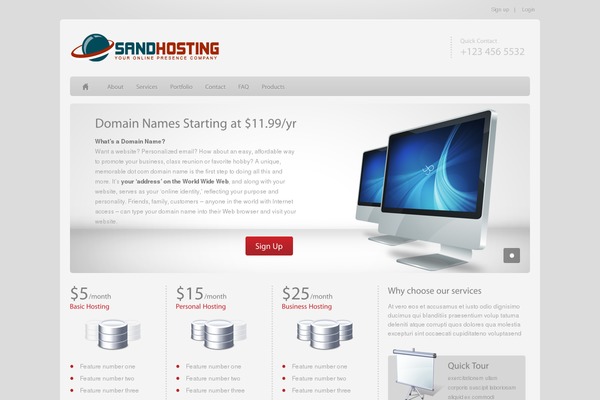 Epsilon theme site design template sample