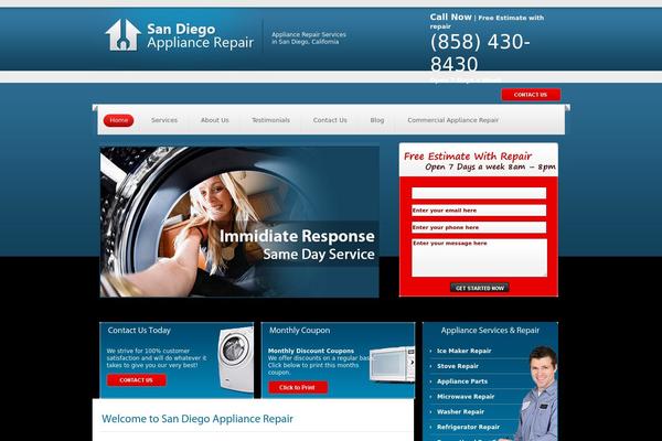 sandiegoappliancerepair.org site used Sandiegoappliance