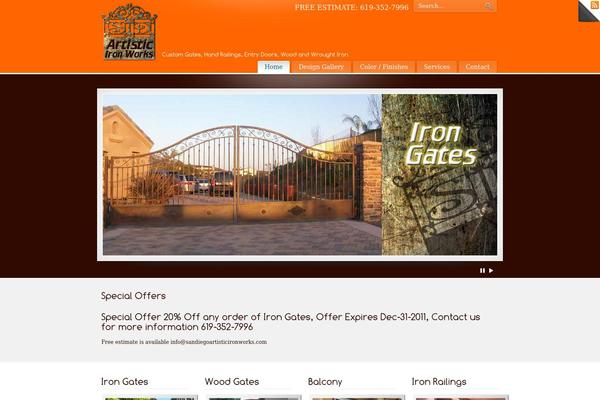 PureVISION theme site design template sample