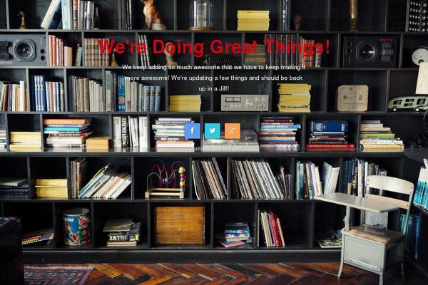 Bookshelf theme site design template sample