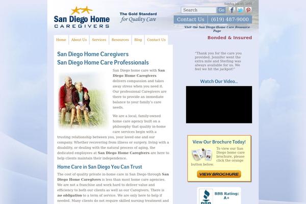 calcaregivers theme websites examples