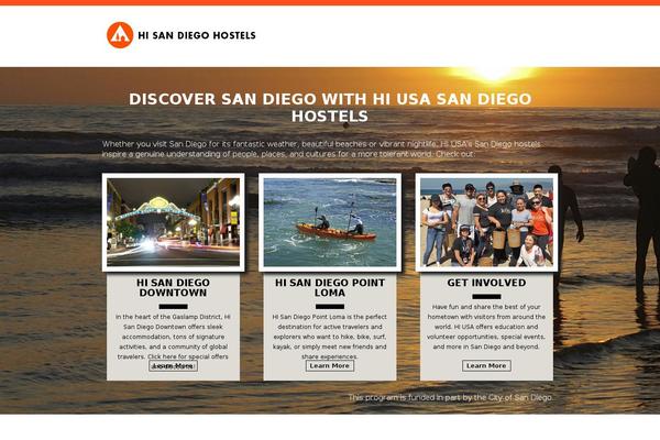 sandiegohostels.org site used Splash-page