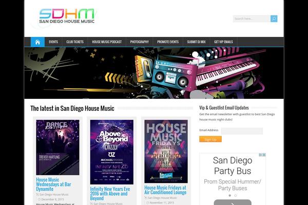 HappenStance theme site design template sample