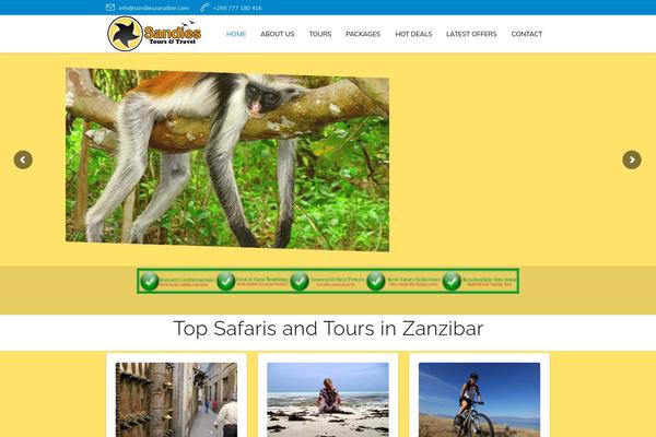 Travel-time theme site design template sample
