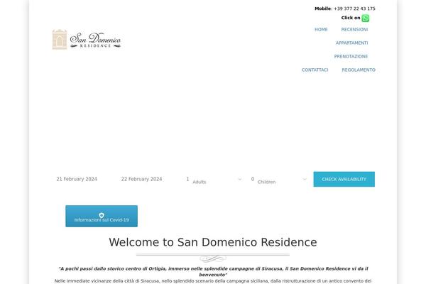 Site using Wp-hotel-booking plugin