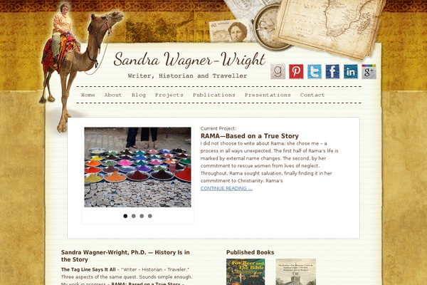 Site using MyBookTable Bookstore by Author Media plugin