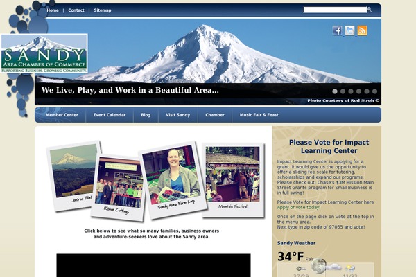 Site using Current Weather plugin