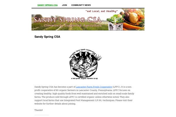 sandyspringcsa.com site used MidnightCity