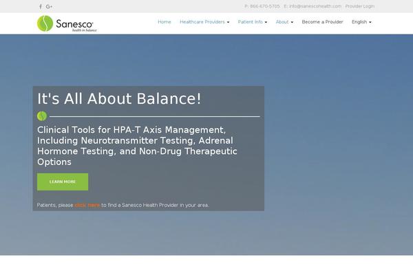 sanescohealth.com site used Sanesco