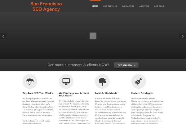 Smasher theme site design template sample