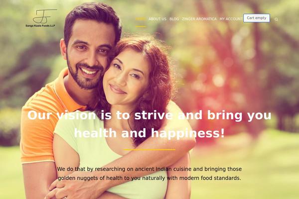 Site using Arigato-pro plugin