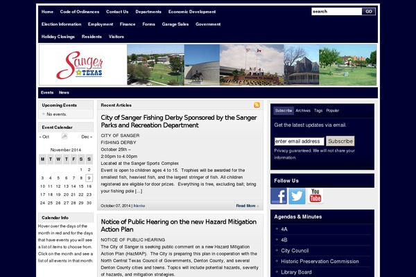 sangertexas.org site used Wp-vybe-basic