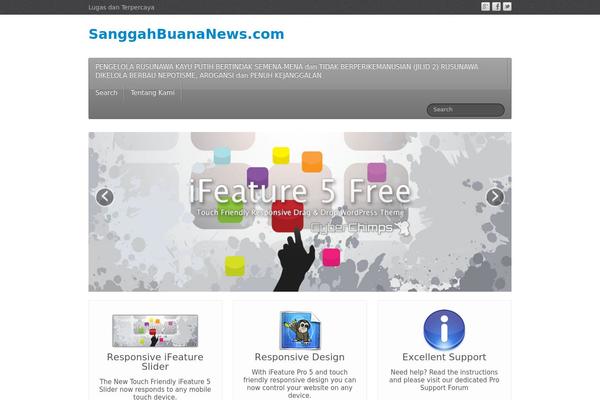 iFeature theme site design template sample