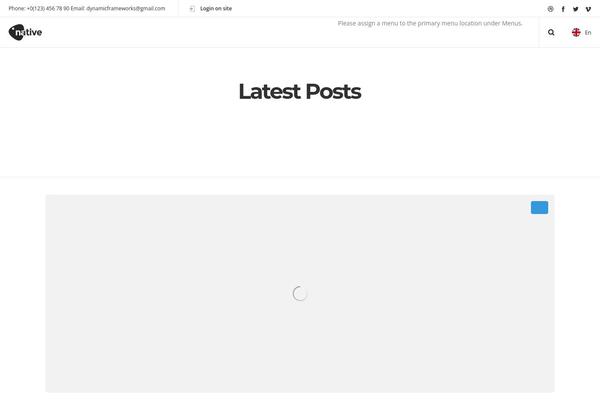 Dfd-native theme site design template sample