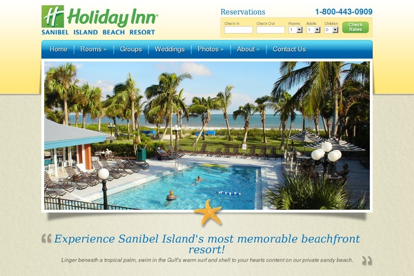 sanibelbeachresort.com site used Holidayinn