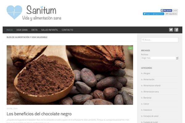 Hueman theme site design template sample